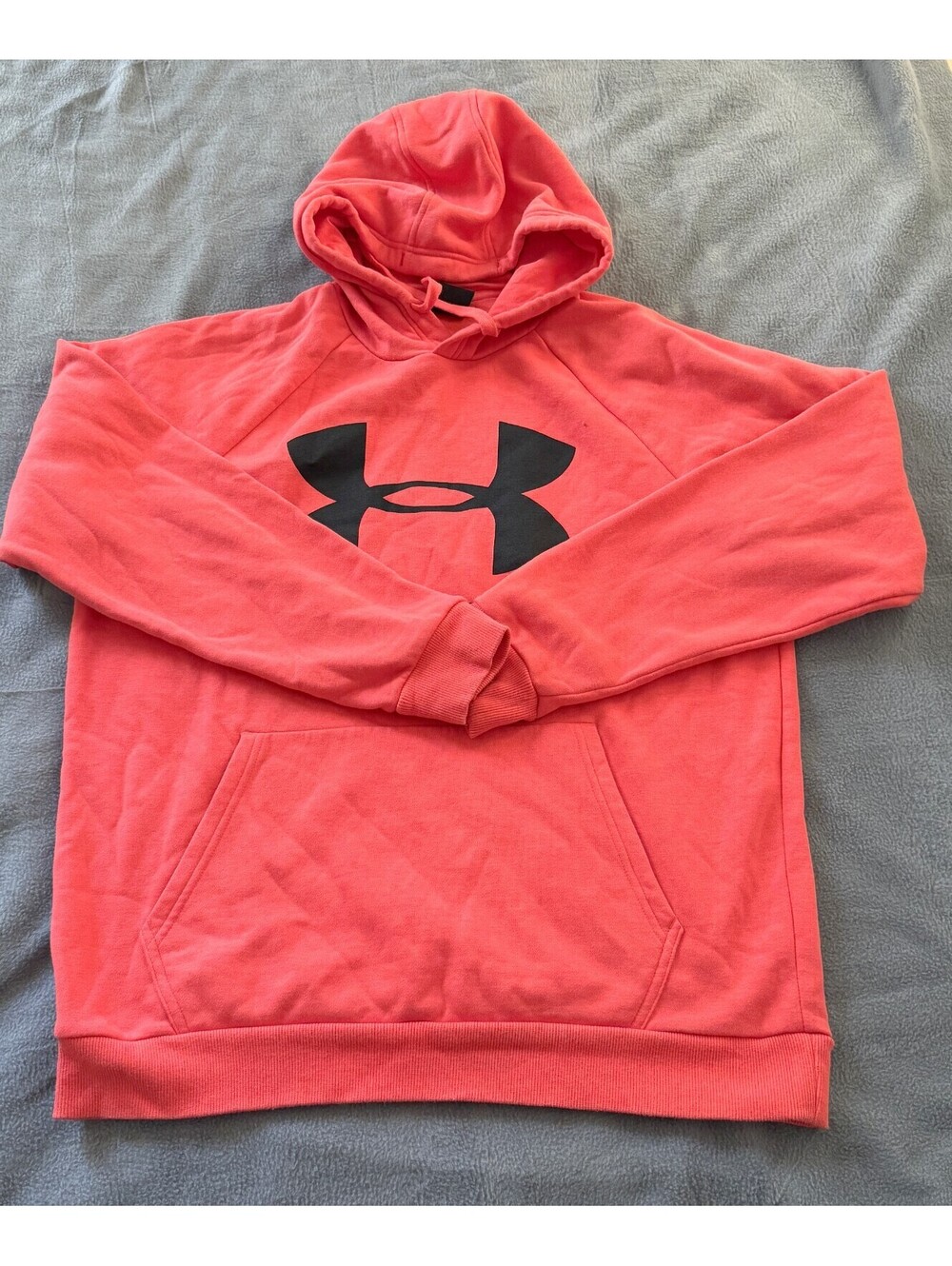 Under Armour Coldgear Women's Hoodie Size Large Red Fleece  Pullover Hoodie